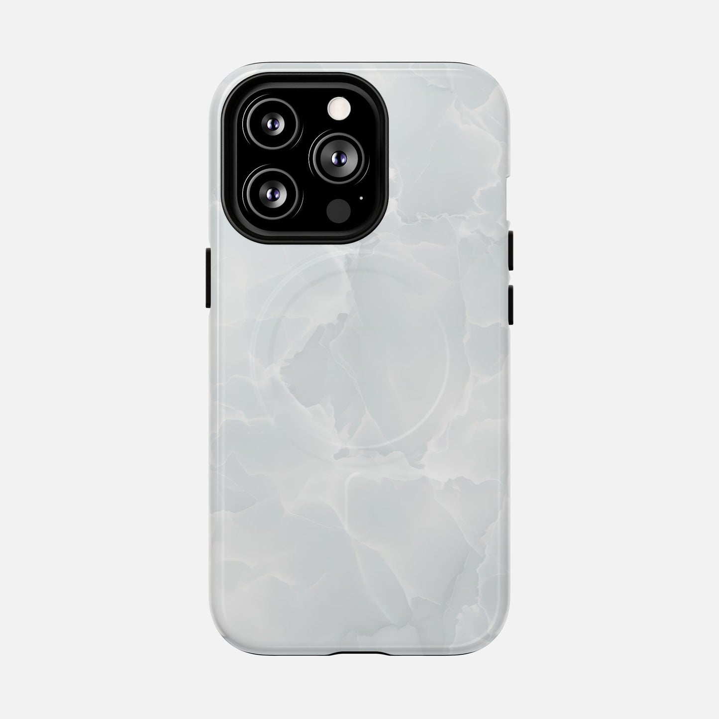 Marble White iPhone Case — Tough Magnetic | MagSafe Compatible