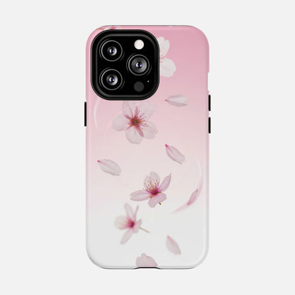 Pink Cherry Blossom iPhone Case — Tough Magnetic | MagSafe Compatible