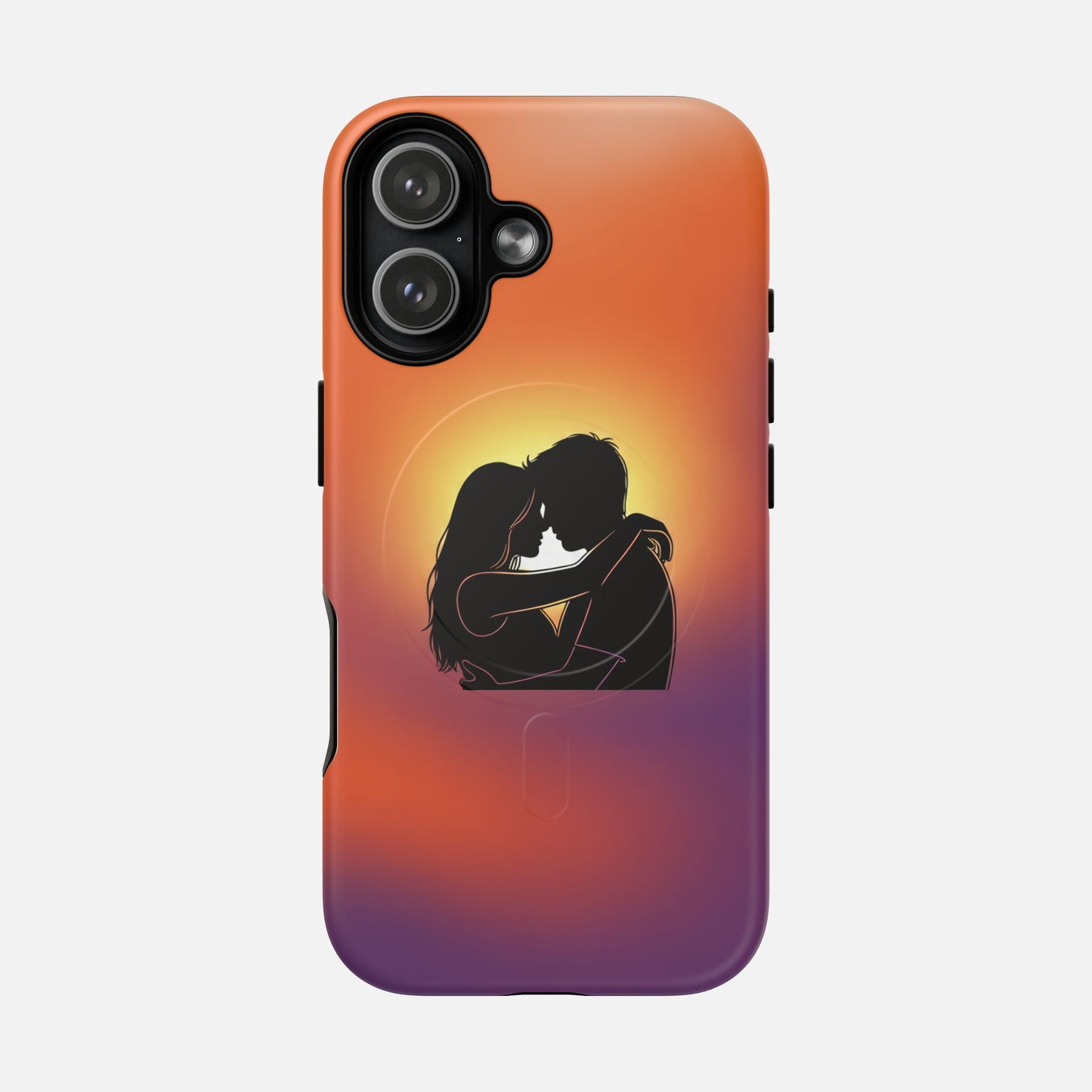 Romantic Sunset Silhouette Couple iPhone Case — Tough Magnetic | MagSafe Compatible