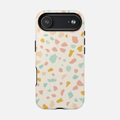 Terrazzo Pastel iPhone Case — Tough Magnetic | MagSafe Compatible