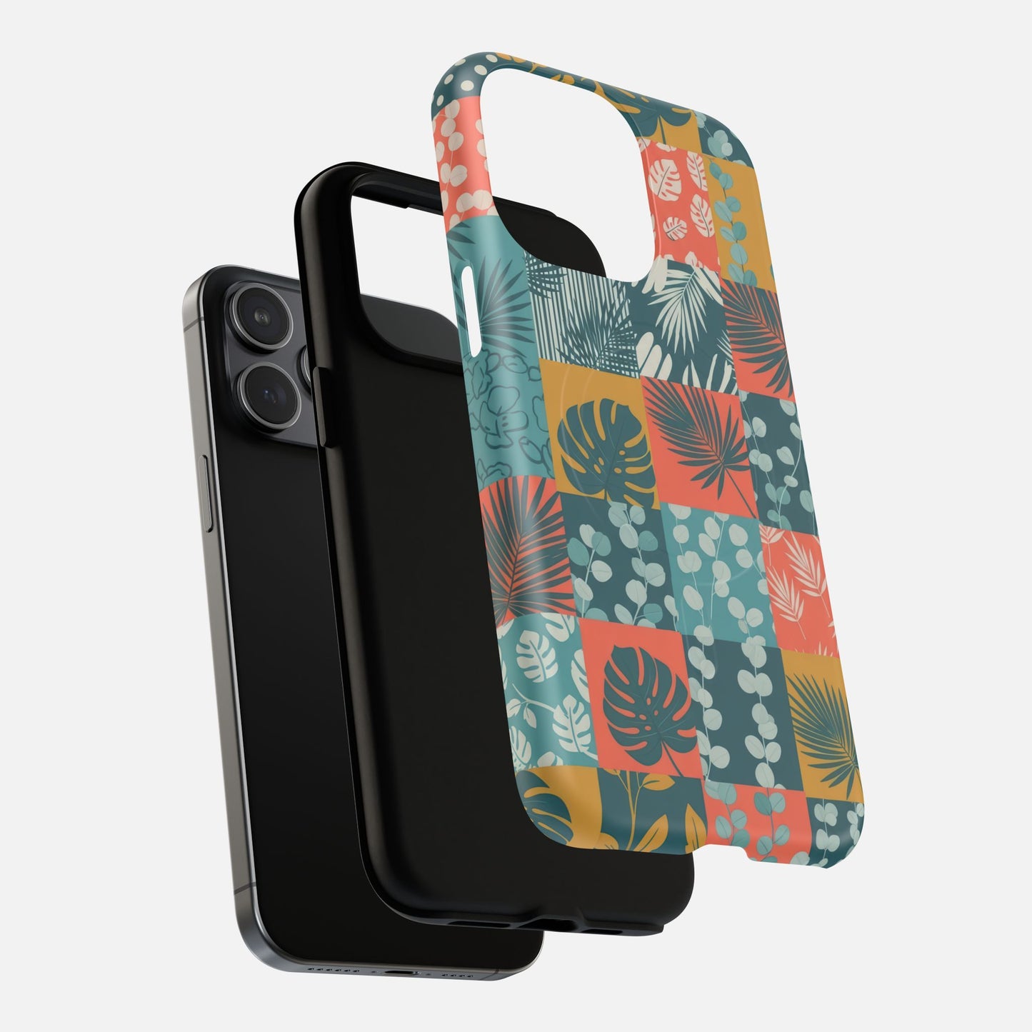Tropical Patchwork iPhone Case — Tough Magnetic | MagSafe Compatible