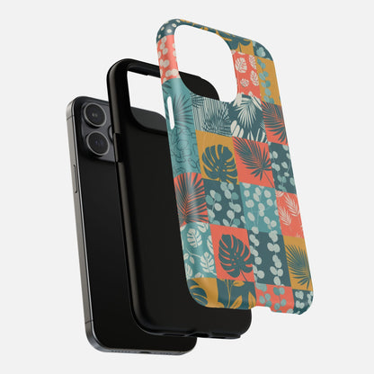 Tropical Patchwork iPhone Case — Tough Magnetic | MagSafe Compatible
