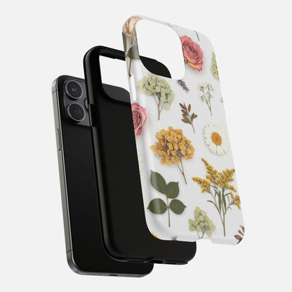 Botanical Dried Flowers Design iPhone Case — Tough Magnetic | MagSafe Compatible