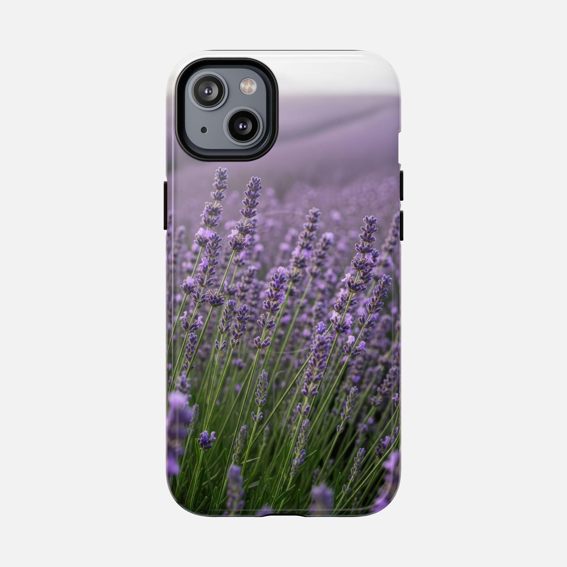 Lavender Field Phone Case — Tough Magnetic Protective Case iPhone 14 Plus Glossy Phone Case