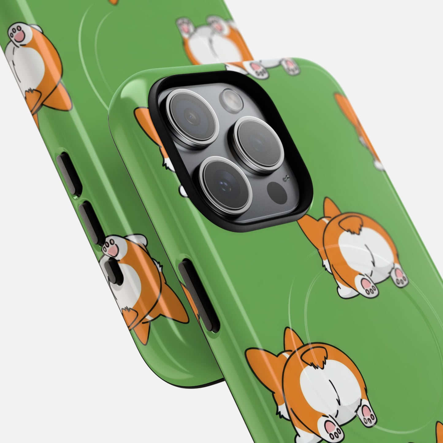 Cute Corgi Bum iPhone Case — Tough Magnetic | MagSafe Compatible