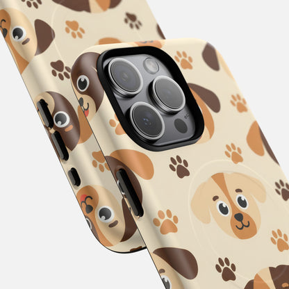 Cute Cartoon Puppy Paw iPhone Case — Tough Magnetic | MagSafe Compatible