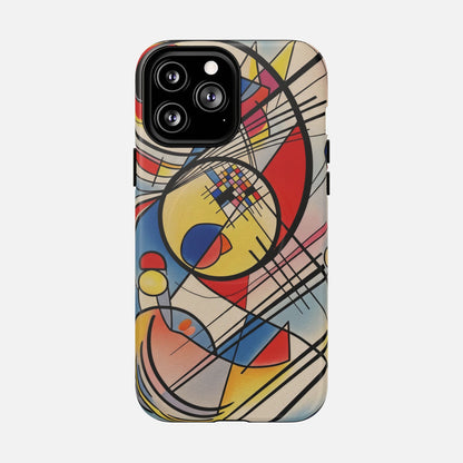 Abstract Geometric Phone Case — Colorful Modern Art Tough Magnetic Case iPhone 13 Pro Max Matte Phone Case
