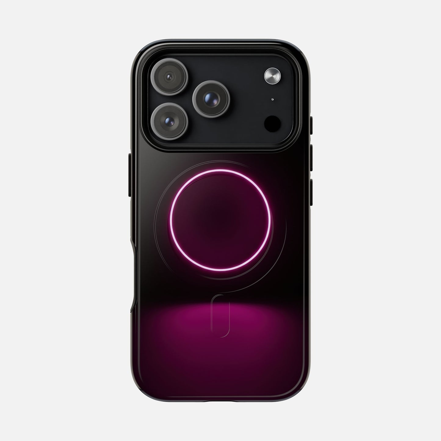 Neon Ring iPhone Case — Tough Magnetic | MagSafe Compatible