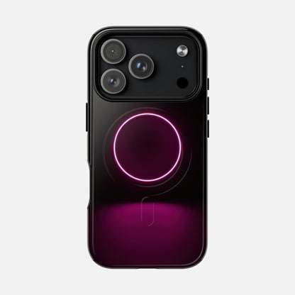 Neon Ring iPhone Case — Tough Magnetic | MagSafe Compatible