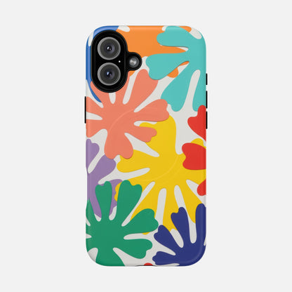 Colorful Tropical Leaves iPhone Case — Tough Magnetic | MagSafe Compatible