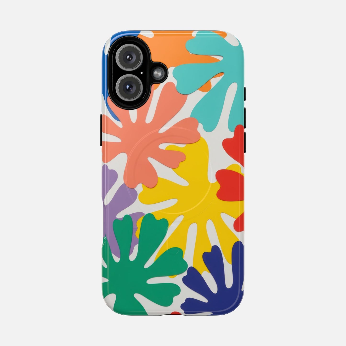 Colorful Tropical Leaves iPhone Case — Tough Magnetic | MagSafe Compatible