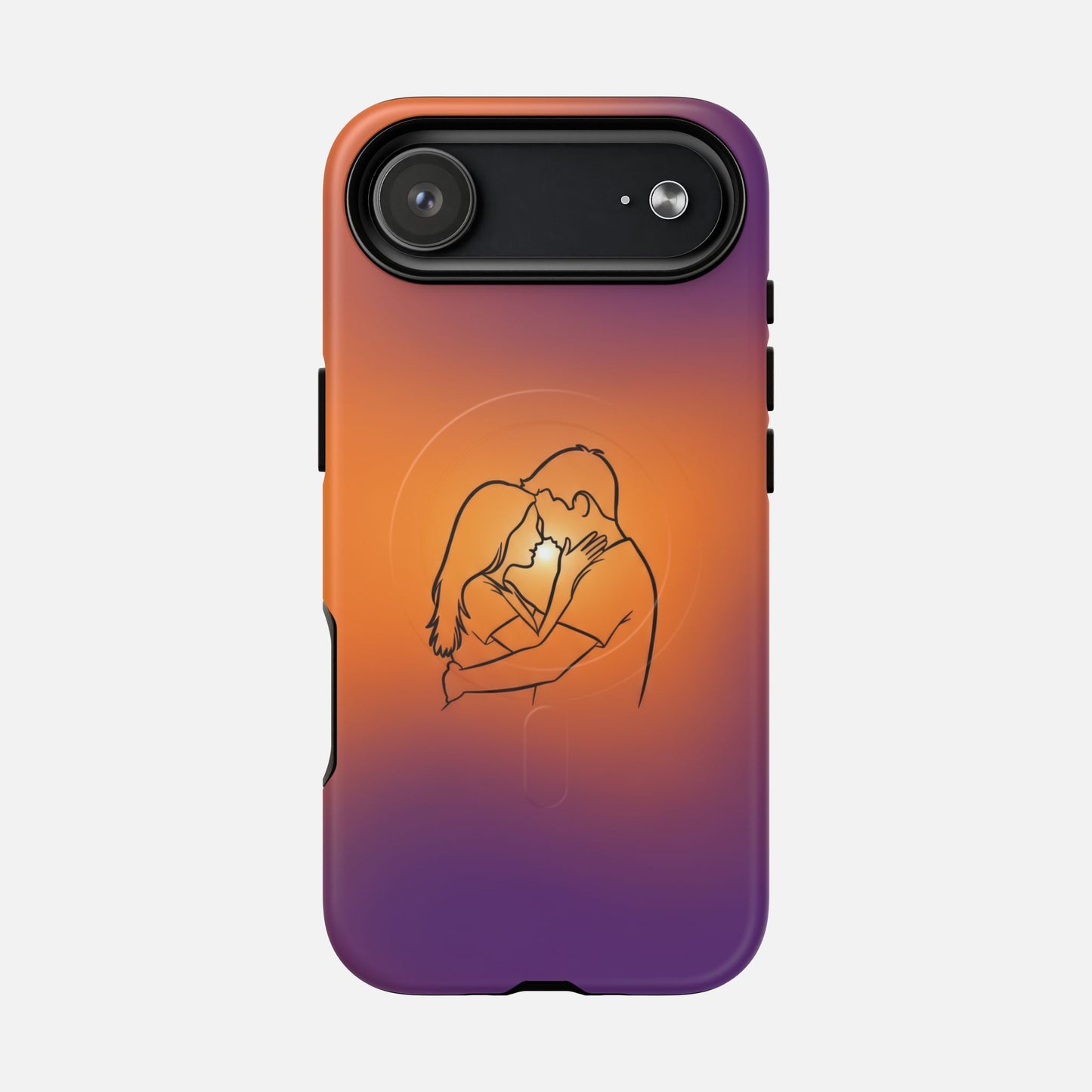 Romantic Sunset Couple iPhone Case — Tough Magnetic | MagSafe Compatible