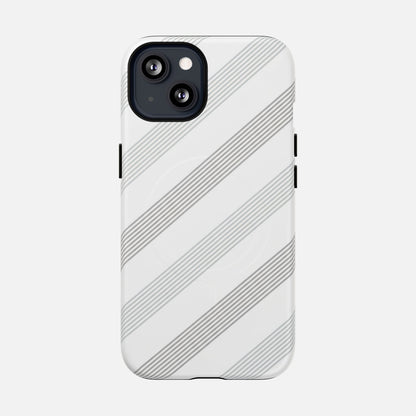 Minimal Diagonal Stripe iPhone Case — Tough Magnetic | MagSafe Compatible