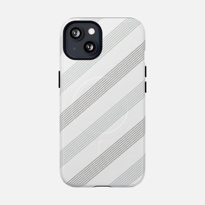 Minimal Diagonal Stripe iPhone Case — Tough Magnetic | MagSafe Compatible
