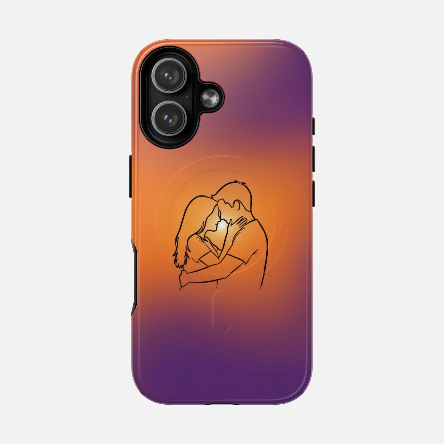 Romantic Sunset Couple iPhone Case — Tough Magnetic | MagSafe Compatible