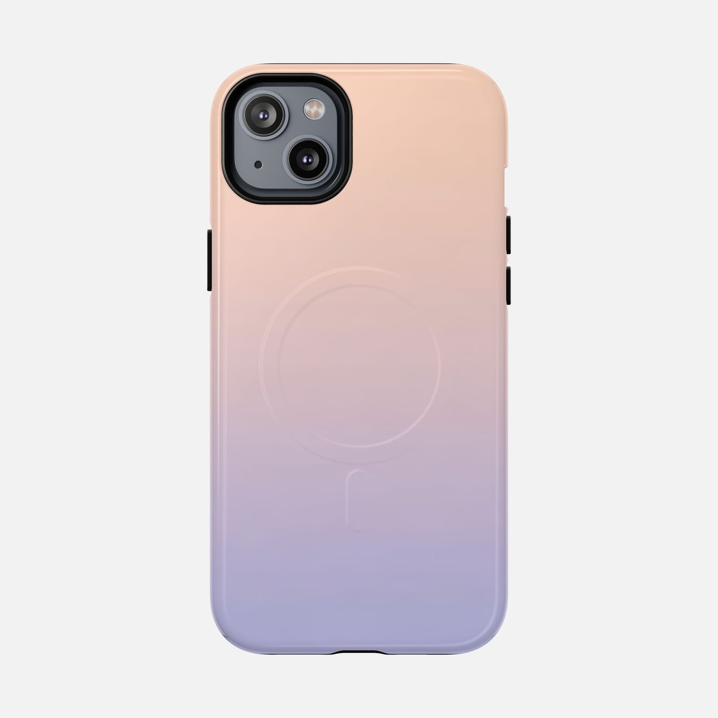 Gradient With Rose Gold to Lavender iPhone Case — Tough Magnetic | MagSafe Compatible