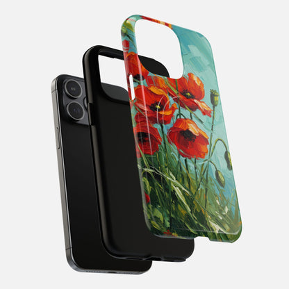 Poppy Field iPhone Case — Tough Magnetic | MagSafe Compatible