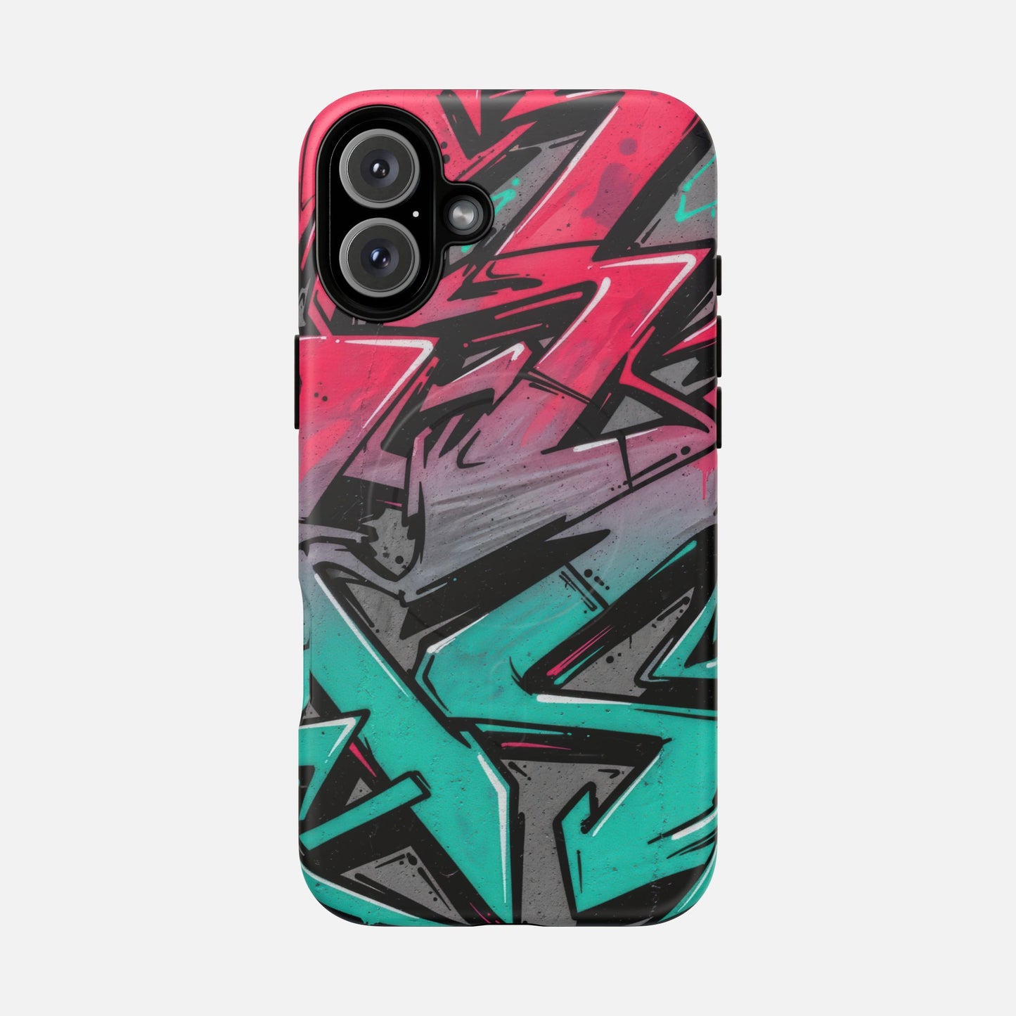 Graffiti Street Art Tough Magnetic Phone Case iPhone 16 Plus Matte Phone Case