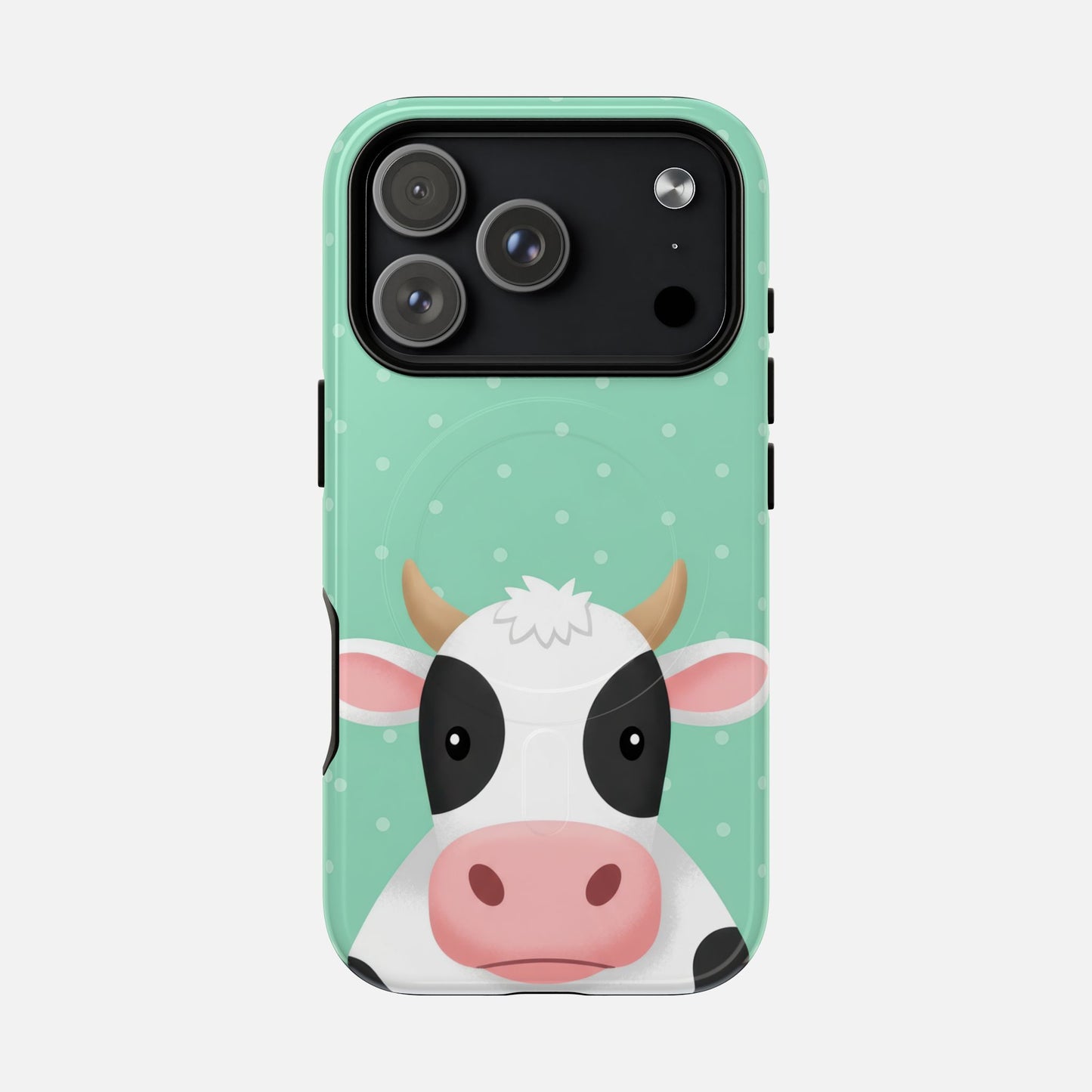 Cow Cartoon iPhone Case — Tough Magnetic | MagSafe Compatible