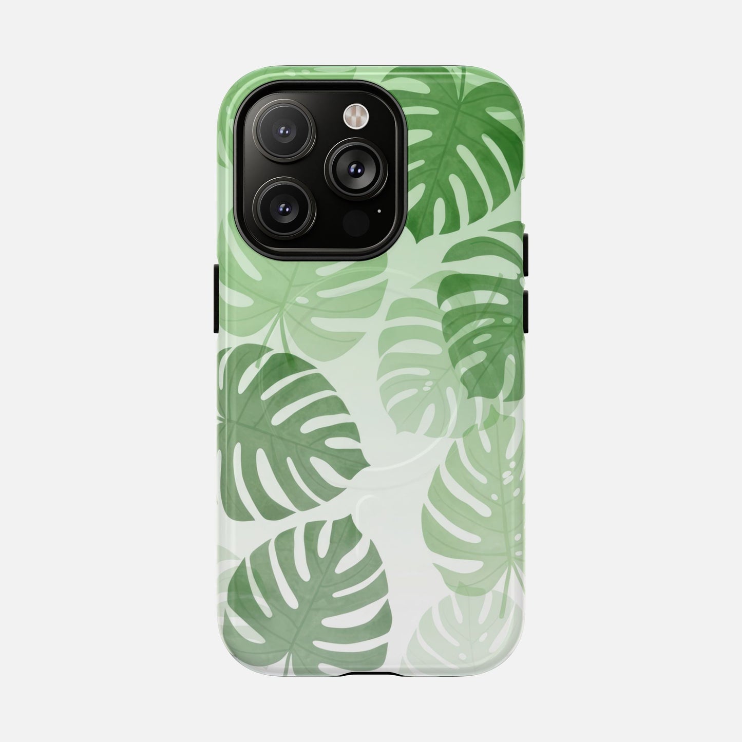 Green Monstera Leaf iPhone Case — Tough Magnetic | MagSafe Compatible