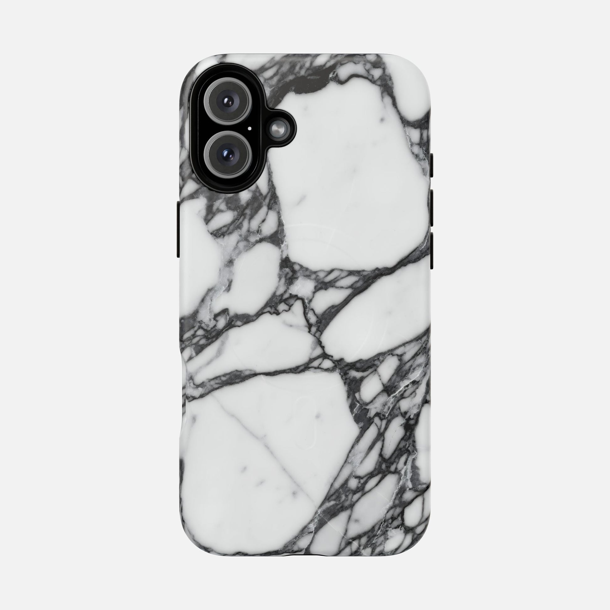 Marble Pattern Tough Magnetic Phone Case iPhone 16 Plus Matte Phone Case