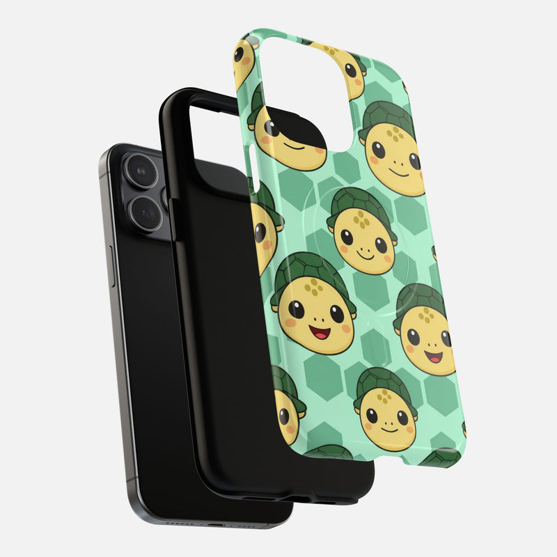 Cute Turtle Pattern iPhone Case — Tough Magnetic | MagSafe Compatible