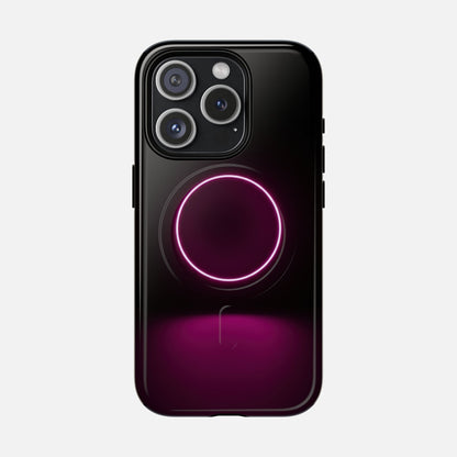 Neon Ring iPhone Case — Tough Magnetic | MagSafe Compatible