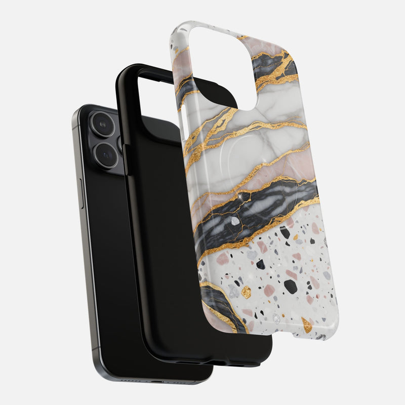 Marble Gold Vein iPhone Case — Tough Magnetic | MagSafe Compatible