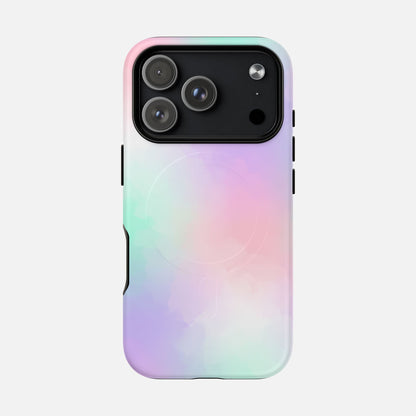 Pastel Gradient Soft Pink, Mint & Lavender iPhone Case — Tough Magnetic | MagSafe Compatible