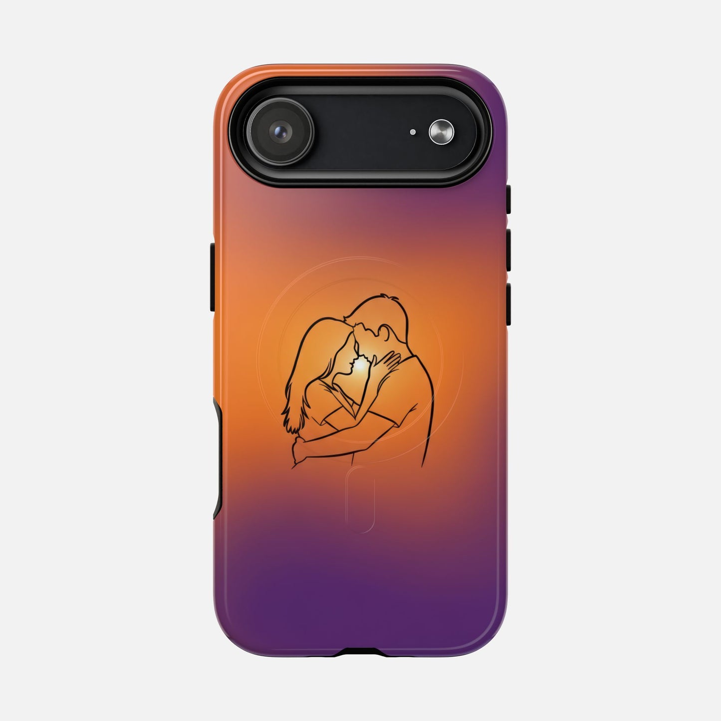 Romantic Sunset Couple iPhone Case — Tough Magnetic | MagSafe Compatible