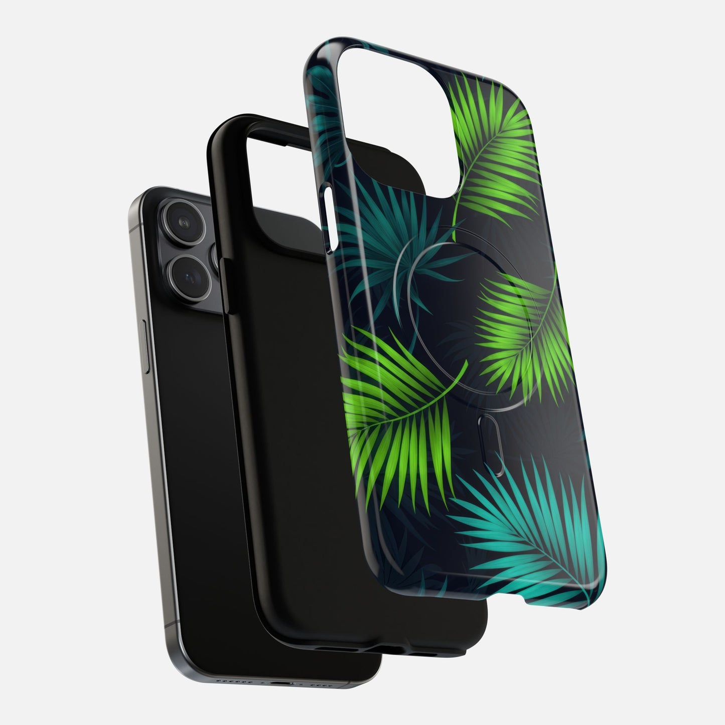Green Leaf Design iPhone Case — Tough Magnetic | MagSafe Compatible