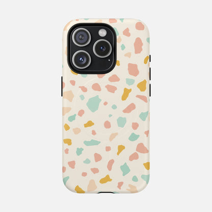 Terrazzo Pastel iPhone Case — Tough Magnetic | MagSafe Compatible