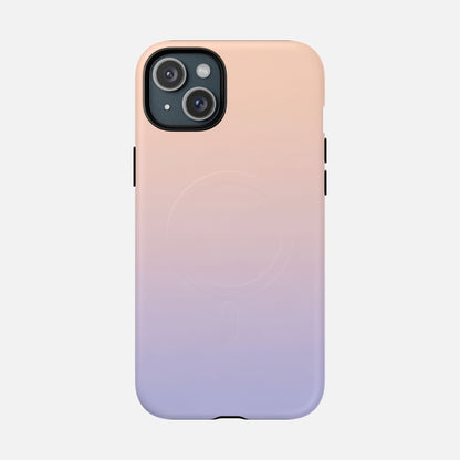 Gradient With Rose Gold to Lavender iPhone Case — Tough Magnetic | MagSafe Compatible