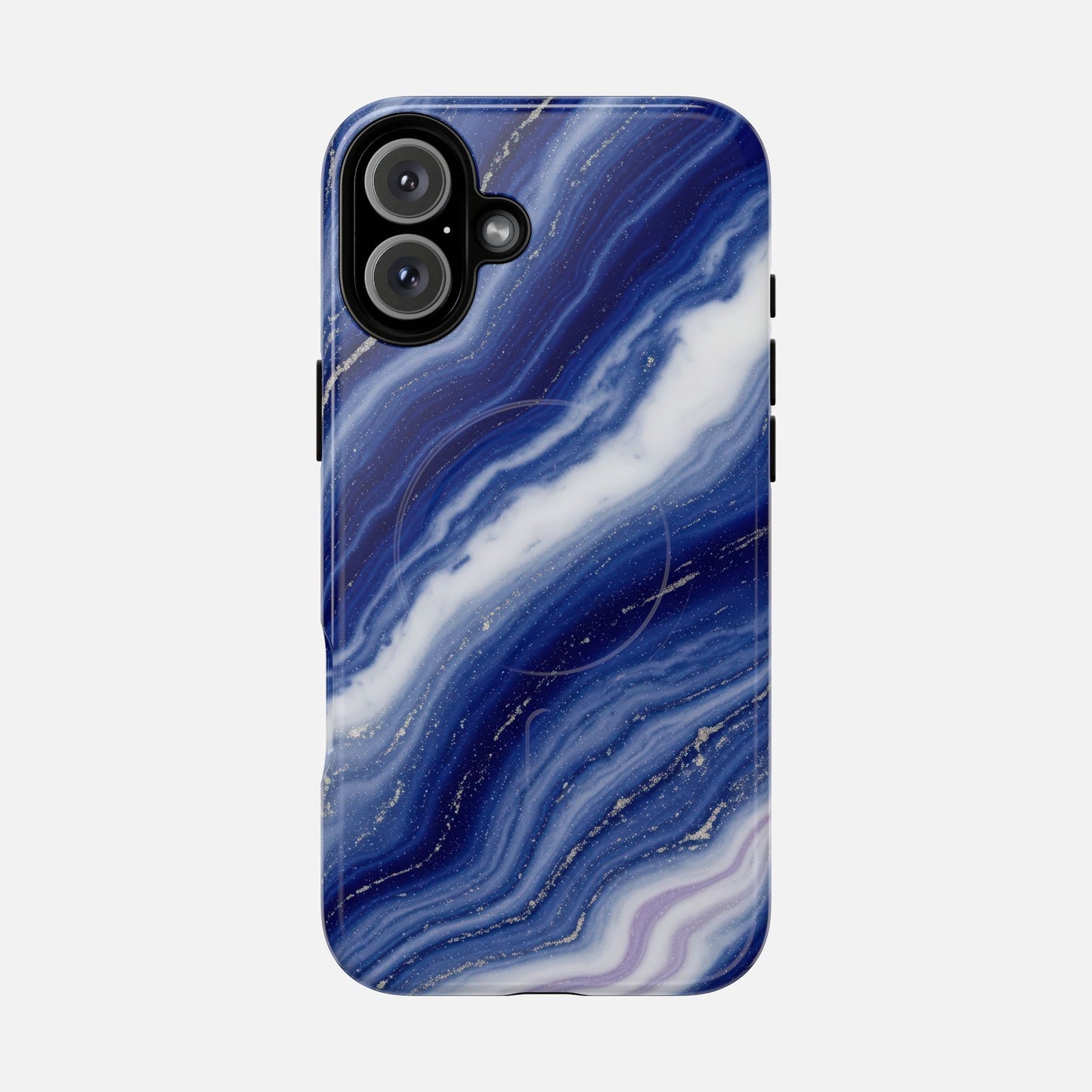 Blue Agate iPhone Case — Tough Magnetic | MagSafe Compatible