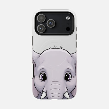 Cute Elephant iPhone Case — Tough Magnetic | MagSafe Compatible
