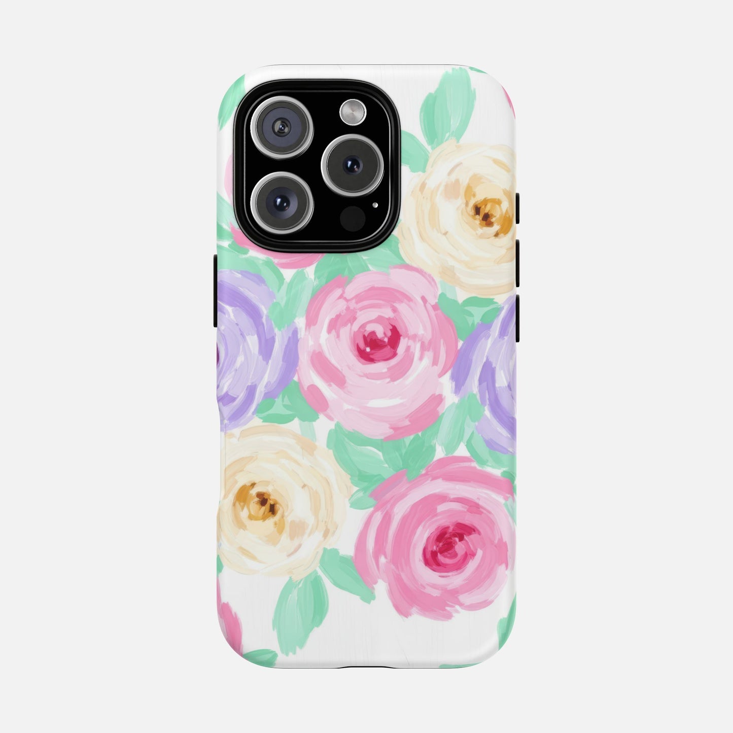 Floral Watercolor Roses iPhone Case — Tough Magnetic | MagSafe Compatible