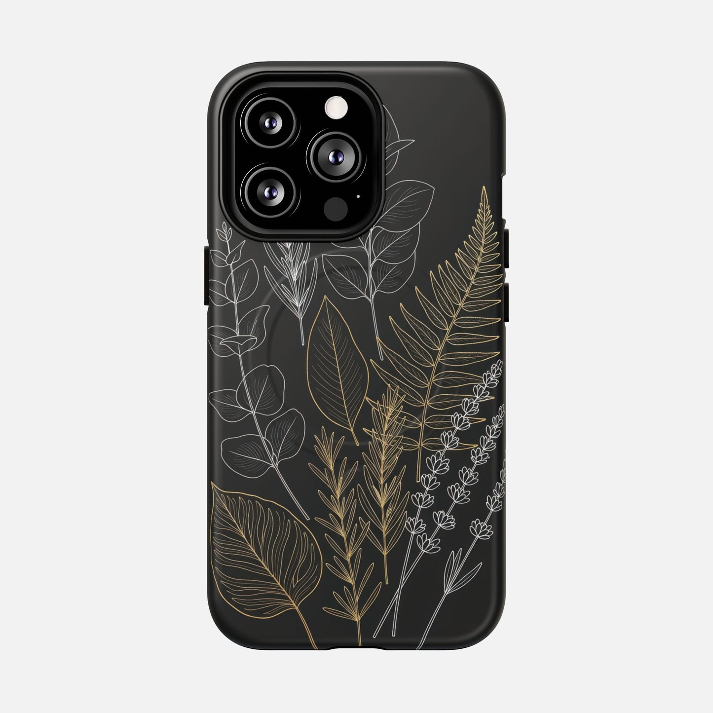 Tough Magnetic Case — Botanical Gold & Silver Fern Phone Cover iPhone 13 Pro Matte Phone Case
