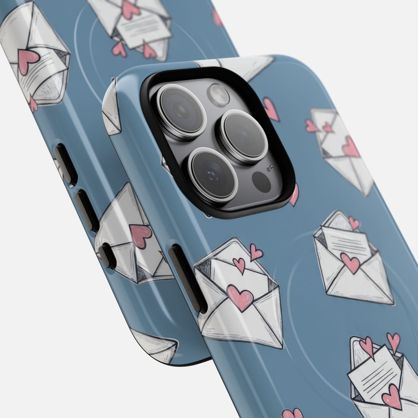Love Letter Envelopes Pattern iPhone Case — Tough Magnetic | MagSafe Compatible