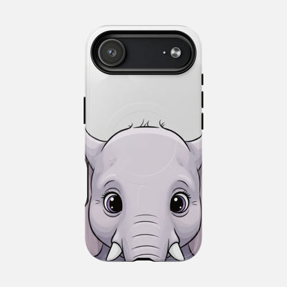 Cute Elephant iPhone Case — Tough Magnetic | MagSafe Compatible