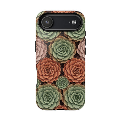 Magnetic Tough Case — Autumn Succulent Floral Phone Cover iPhone 17 Air Glossy Phone Case