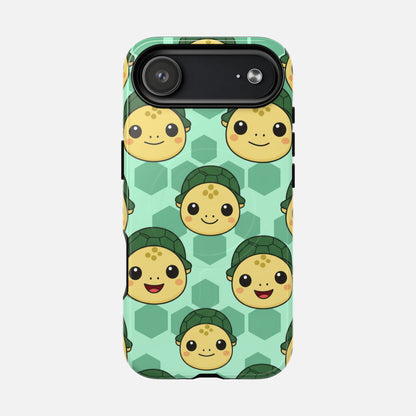 Cute Turtle Pattern Phone Case — Tough Magnetic Protective iPhone Cover iPhone 17 Air Glossy Phone Case