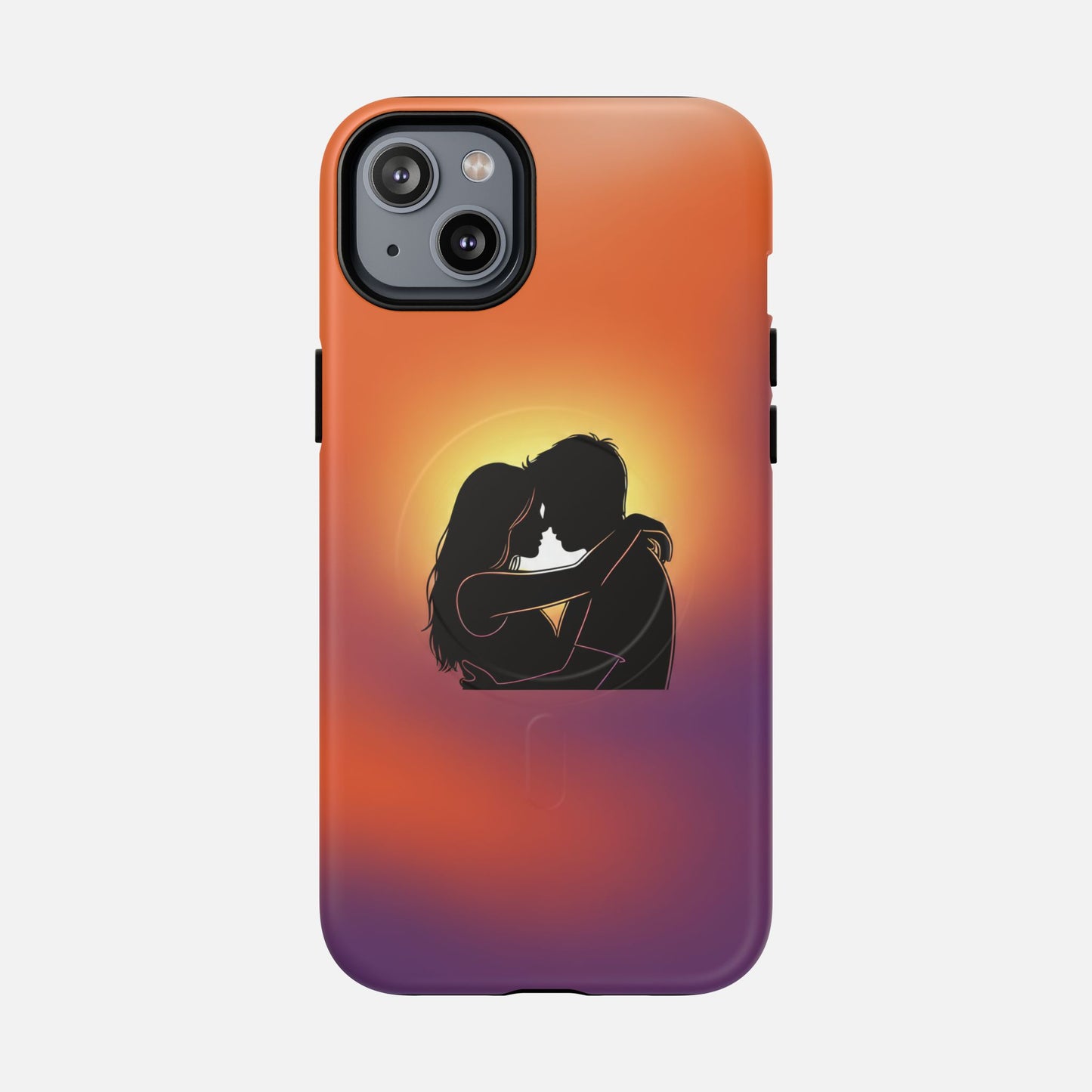 Romantic Sunset Silhouette Couple iPhone Case — Tough Magnetic | MagSafe Compatible