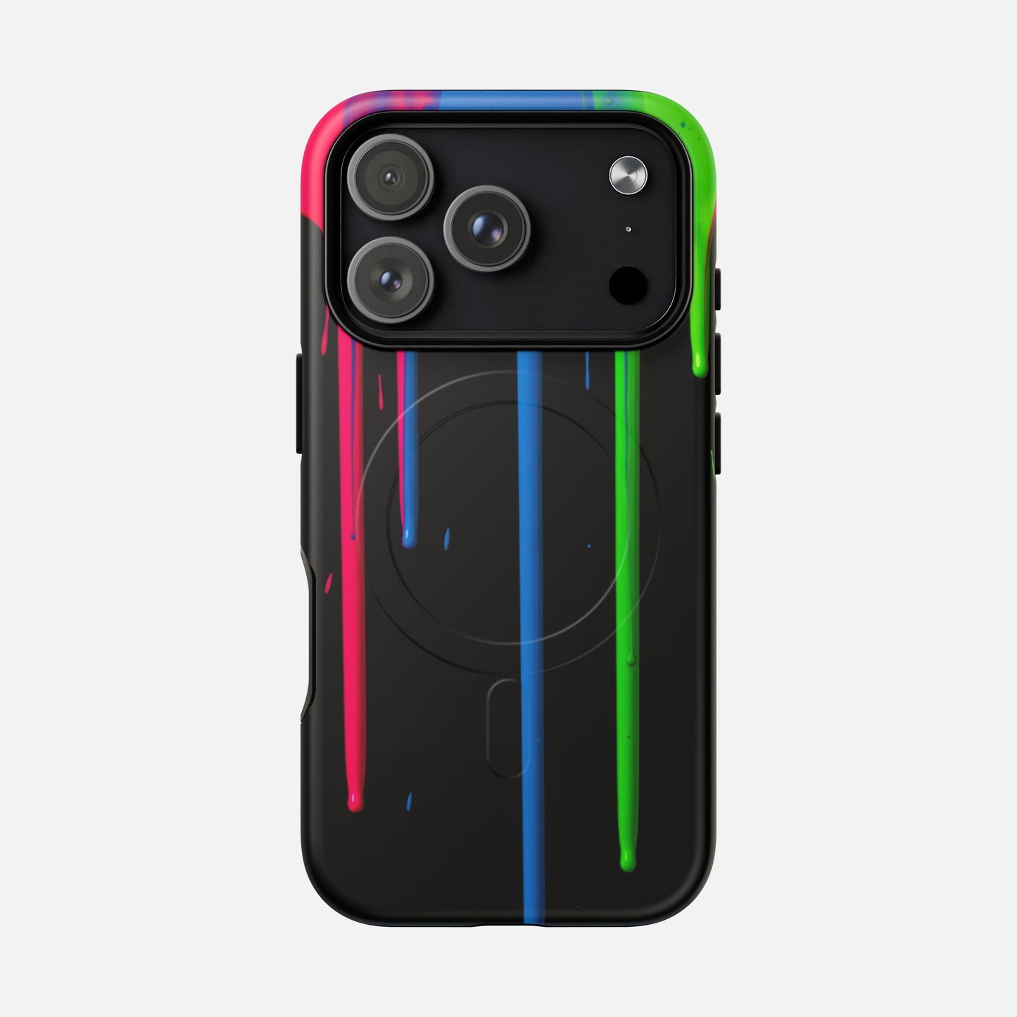 Neon Drip iPhone Case — Tough Magnetic | MagSafe Compatible