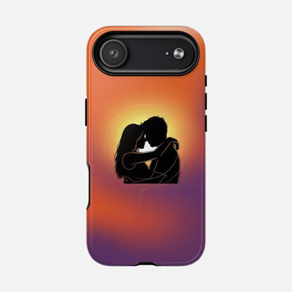 Romantic Sunset Silhouette Couple iPhone Case — Tough Magnetic | MagSafe Compatible