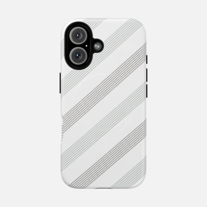 Minimal Diagonal Stripe iPhone Case — Tough Magnetic | MagSafe Compatible