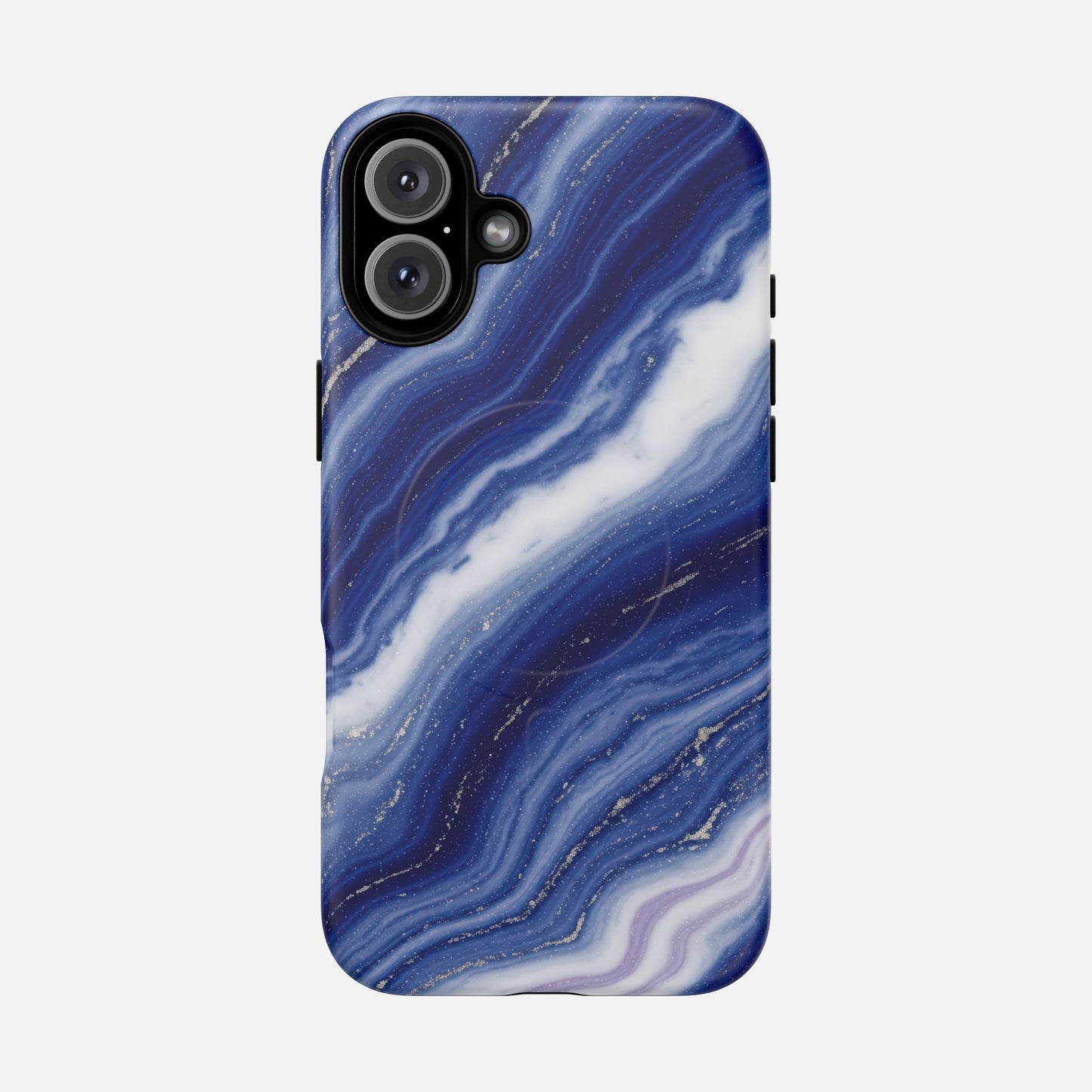 Blue Agate iPhone Case — Tough Magnetic | MagSafe Compatible