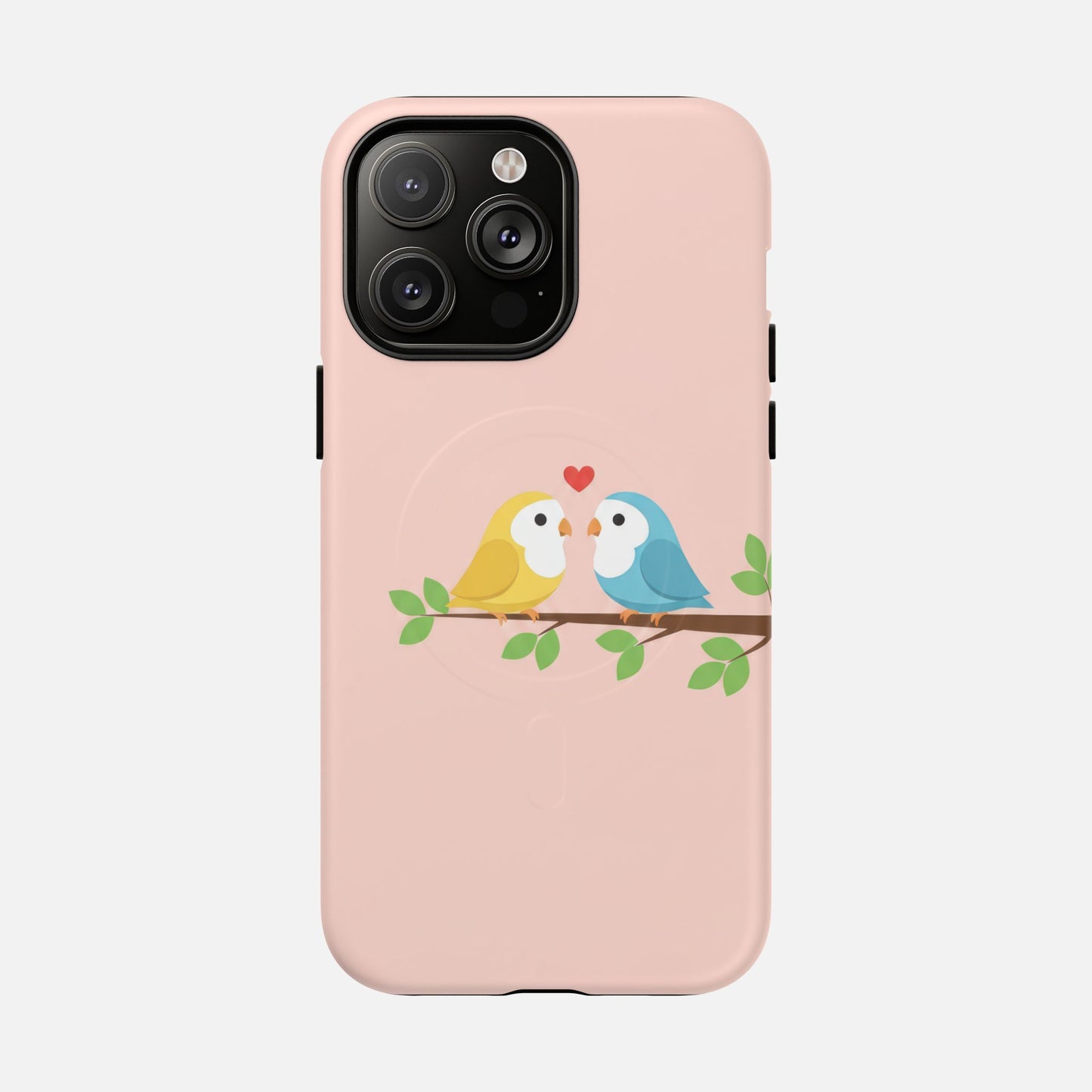 Cute Love Birds iPhone Case — Tough Magnetic | MagSafe Compatible