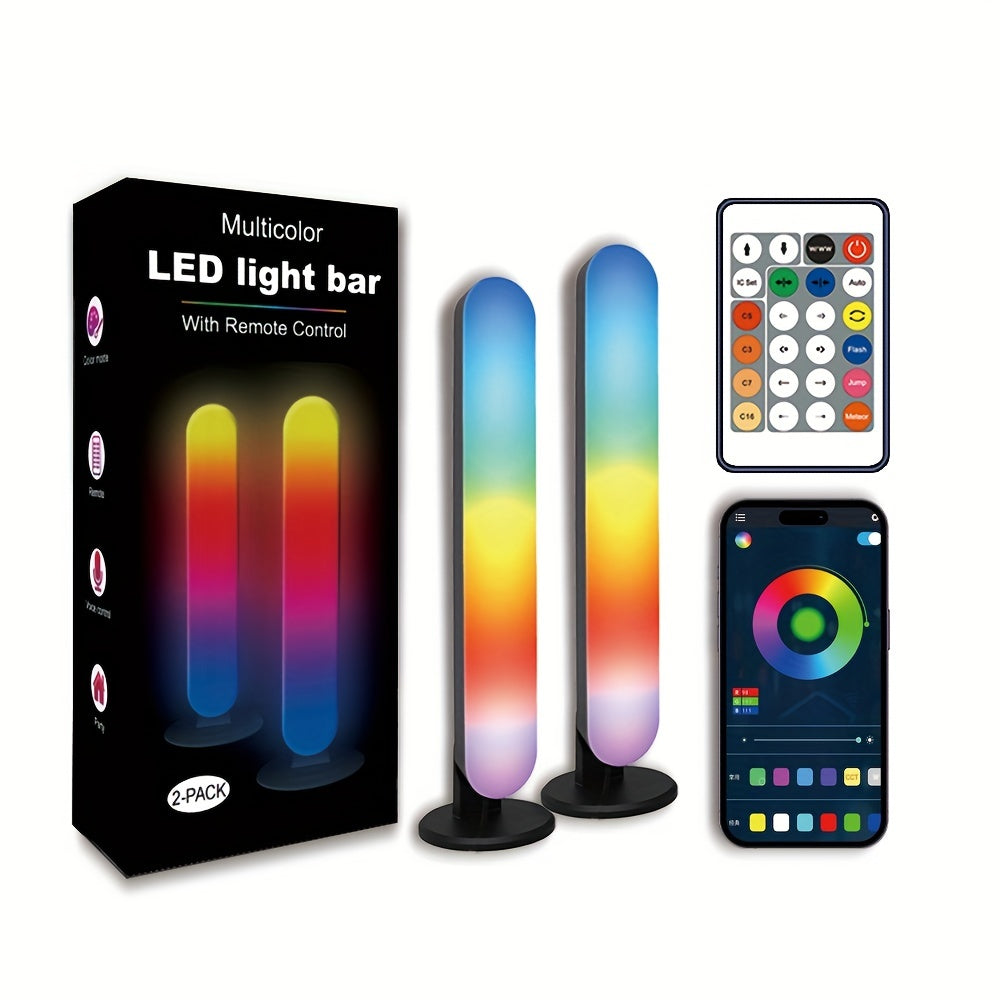 2-Pack Smart LED Light Bars with 100+ Dynamic & Music Sync Modes - TV Backlight & Mood Lighting - Zaidni Store