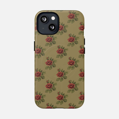 Vintage Rose iPhone Case — Tough Magnetic | MagSafe Compatible
