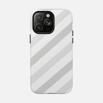 Minimal Diagonal Stripe iPhone Case — Tough Magnetic | MagSafe Compatible